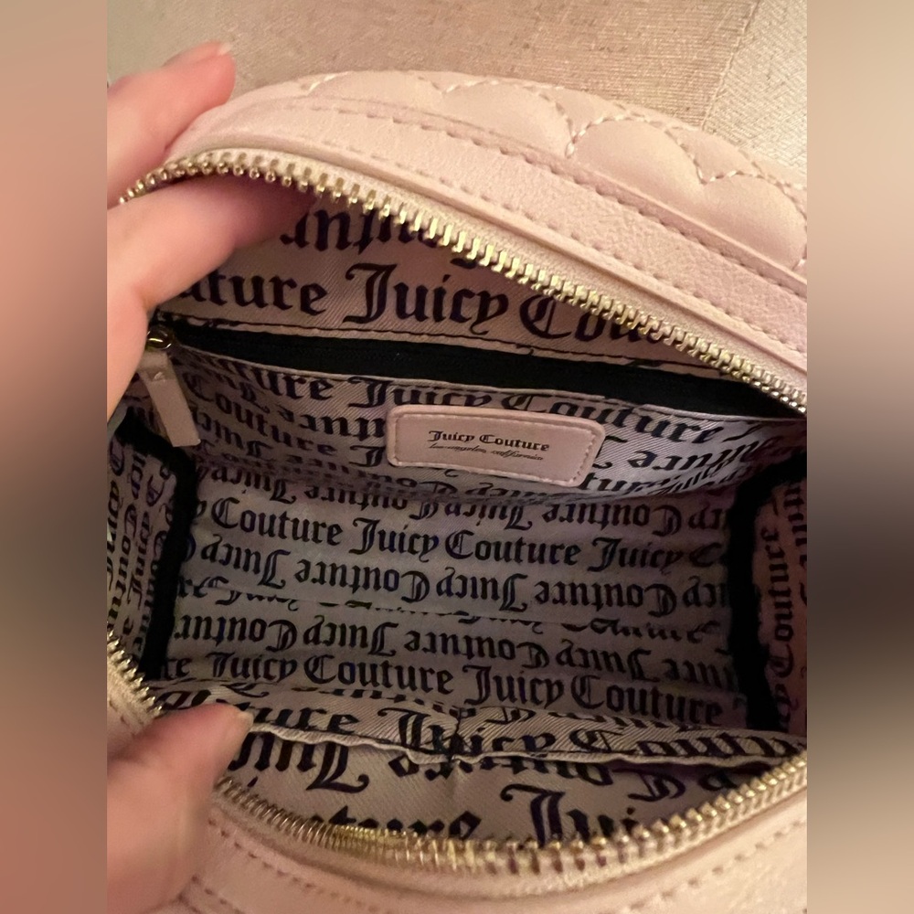 Juicy Couture Blush Pink Quilted Heart Bag NWT - Picture 12 of 16